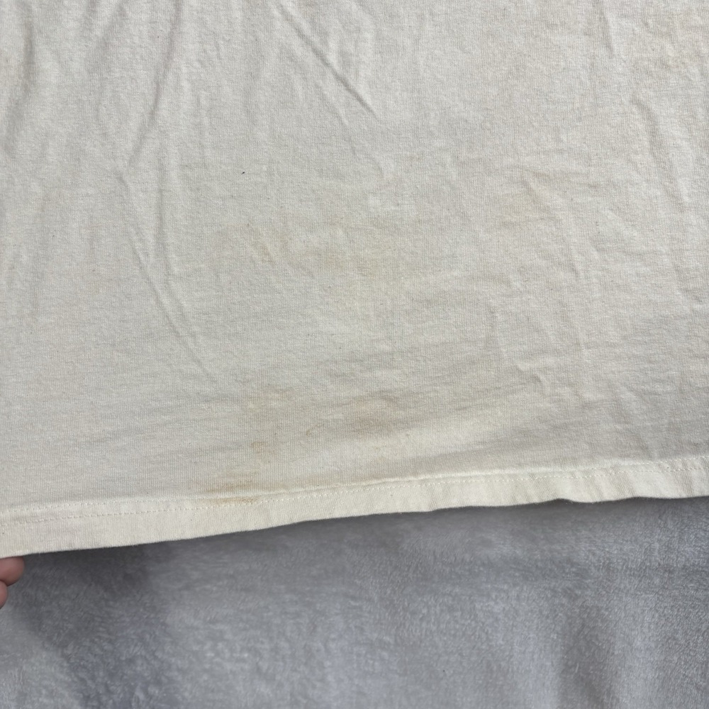 Y2K Anvil Dukes Canoe Clube Waikiki Beige SS Graphic Shirt Distressed Men's 2XL - Picture 4 of 8